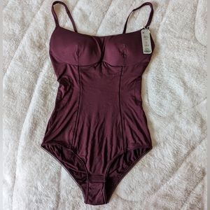 NWT NEIWAI Pure Elegancy LENZING Modal Open Back Bodysuit